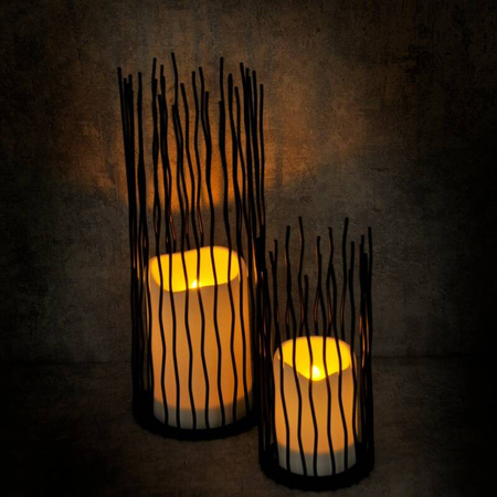 Lampa dekoracyjna Led NYBORG XL czarna 35 cm  IP44 na baterie