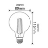 Żarówka Filament  LED G80 E27 amber  4W ciepła 2700K