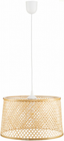 Lampa wisząca BOHO bambusowa walec TH2B 30cm