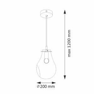 Lampa wisząca KIMBERLY Chrome E27