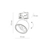 Tk Lighting TRACER TRÓJOBWODOWY ALTEA BLACK 1xGU10 ES111
