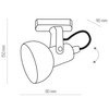 Tk Lighting TRACER WHITE 1xGU10