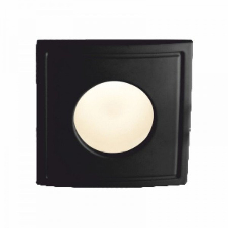 Oczko sufitowe kwadratowe IP44 czarne Tico aluminium