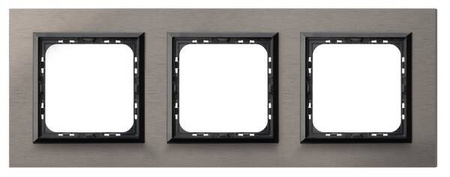 Ramka potrójna Sonata Ospel Szczotkowana satyna IP20