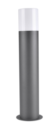 Lampa ogrodowa stojąca E27 słupek 44cm grafit