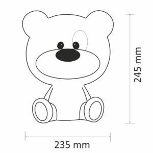 Lampa nocna Led MIŚ BIBI Różowy 2,5W