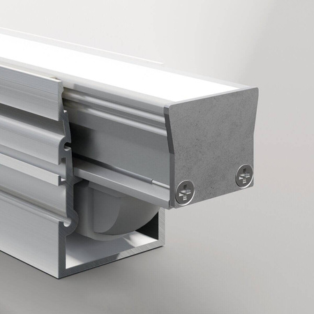 Profil HR-MAX, anodowany, srebrny, oświetlenie liniowe do kostki brukowej 1000 mm