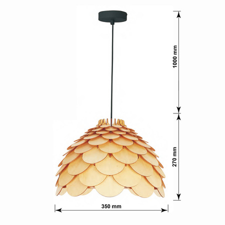 Lampa wisząca Burgo mała LP-101335/1P S