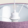 Lampa Wisząca Materiałowa Nelinha lawendowa