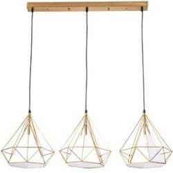 Lampa wisząca     HIRA 3 Gold+White 3xE27