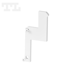 Zaślepka aluminiowa biała GK4-1 LEWE bez otworu (wkręty w komplecie) (nr kat 7740114)