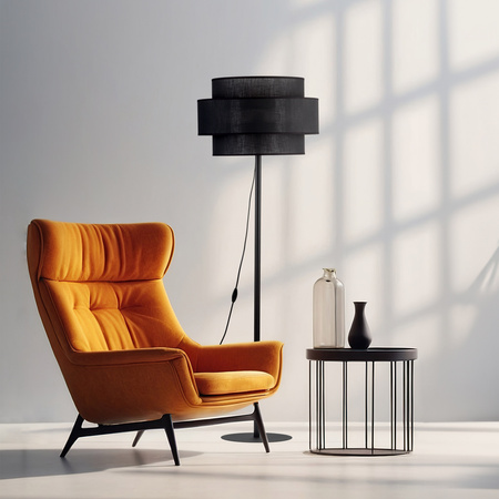 Lampa podłogowa CALISTO Black E27