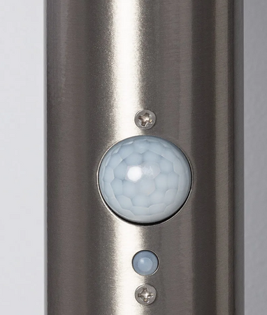 Słupek ogrodowy solarny LED Helios Inox z Czujnikiem Ruchu PIR 45cm