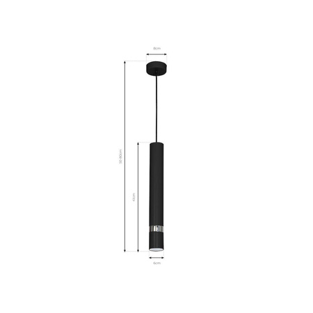 Lampa wisząca JOKER BLACK 1xGU10 czarna