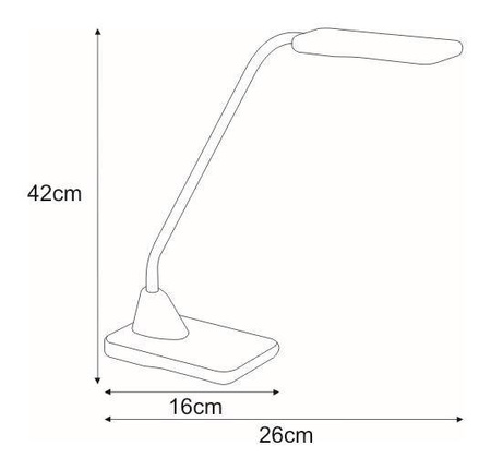 Lampka biurkowa K-BL1205 CZERWONY z serii TYMEK