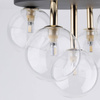 Lampa sufitowa NILOS Black/Gold 5xG9