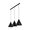 Lampa wisząca CONO Black 3xE27 L listwa