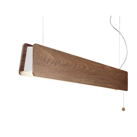 Nowodvorski Lampa wisząca regulowana z włącznikiem drewniana OSLO LED 90 