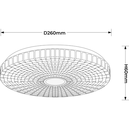 Plafon Solaro 26 cm biały LED 4000K