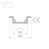 LED P11-2 Profil 3000 mm czarny lakierowany (nr kat 8611217)