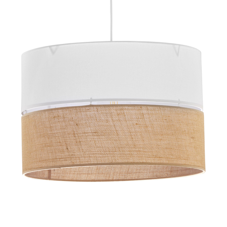 Nowoczesna lampa wisząca Linobianco juta biała