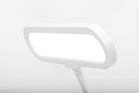 Biała lampka biurkowa, ruchome ramię K-BL1185 BIAŁY z serii DAFI