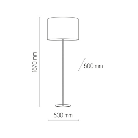 Lampa podłogowa WINSTON White 1xE27