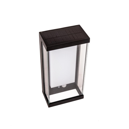 Kinkiet Ogrodowy Ścienny Solarny V-TAC 1W LED Czujnik Ruchu IP65 Szary Antracyt VT-1193 3000K 95lm