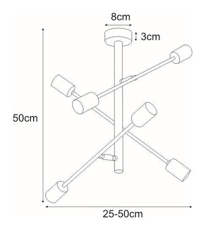 Lampa sufitowa K-4754 z serii CAMARA