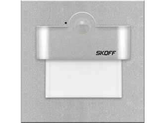 Oprawa schodowa Tango LED PIR 120º z czujnikiem ruchu i zmierzchu Skoff 1W 10V DC aluminium b. zimna