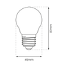 Żarówka Filamentowa LED 1,5W ST45 E27 2700K