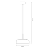 Lampa wisząca VETRO AMBER 6W