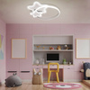 Lampa sufitowa dziecięca białe gwiazdki 60W LED sterowana pilotem