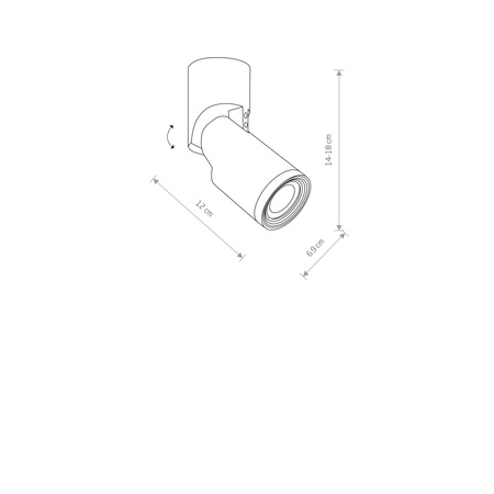 Nowodvorski Lampa punktowa natynkowa biała MIKE 
