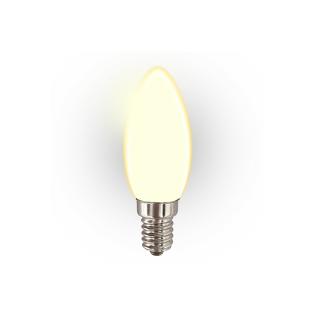 Żarówka FILAMENT LED milky C37 świeca E14 6W 540lm 3000K