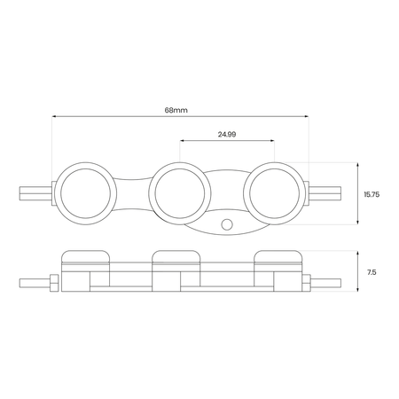 MODUŁ LED EKO-SSPRO3 Zielony 1W 120S50