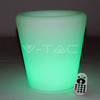 Oprawa Ogrodowa V-TAC LED Donica Pojemnik 28cm Ładowanie Pilot VT-7805 RGBW 18lm