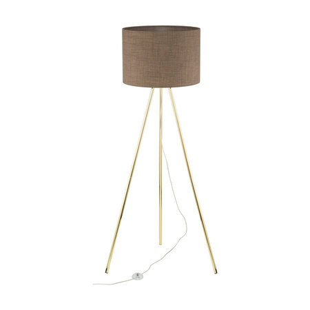 Lampa podłogowa UMBERTO Brown/Gold 1xE27
