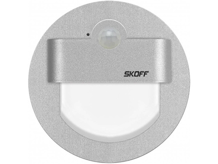 Oprawa schodowa z czujnikiem ruchu i zmierzchu Rueda LED PIR 120 Skoff 1W 10V DC aluminium b. niebieska