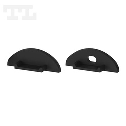 Komplet zaślepek bocznych czarnych P2-1 (1 szt. z otworem, 1 szt bez otworu) (nr kat 770203)