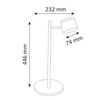 Lampa biurkowa LED KUBIK Biała 3000K