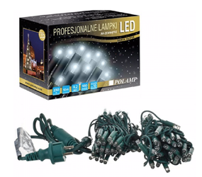 Lampki choinkowe 100 LED IP65 białe zimne IP65  10m