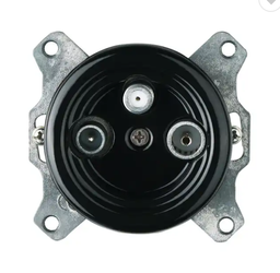 Gniazdo ceramiczne antenowe TV-SAT czarne bez ramki