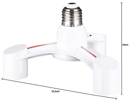 Adapter rozgałęziacz splitter E27 na 3xE27