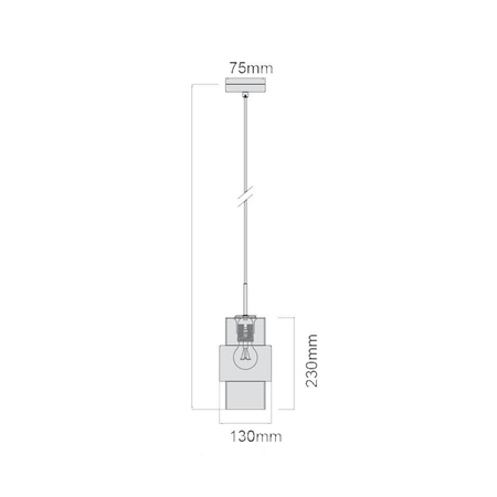 Light prestige Miele wisząca dymna długa LP-866/1P L SM/GD