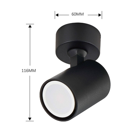 Lampa Spot Snow 1xGU10 czarna