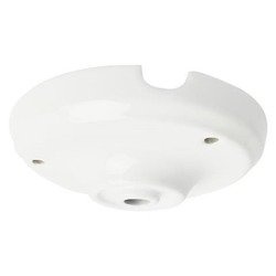 Rozeta Maskownica ceramiczna podsufitka okrągła biała