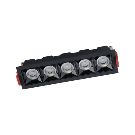 Nowodvorski Oprawa liniowa podtynkowa czarna MIDI LED RECESSED 