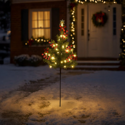 Dekoracja świąteczna Choinka mini zielona 1W LED