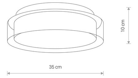 Nowodvorski Plafon szklany PAN LED M 